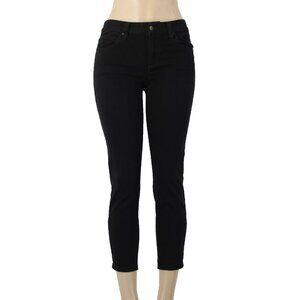 Joes Jeans The Audrey Sz 25 x 25 Black Denim Retro Ankle Pockets Cotton Jeans